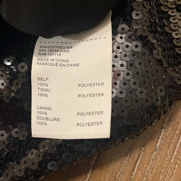 SOPHIE RUE Full Sequence Midi Dress Women’s XS Black V Neck Evening Gown - Picture 9 of 10